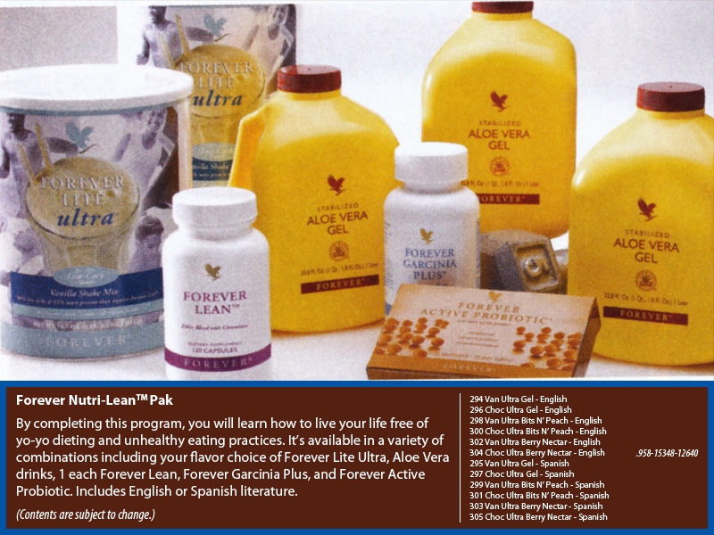 Combo Paks Forever Living Products in Canada